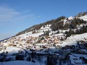 Vue sur les hébergements à St. Christina