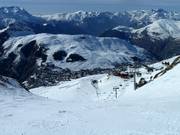 Les Deux Alpes est situé au pied des pistes