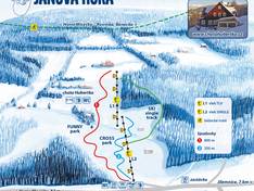 Plan des pistes Janova Hora