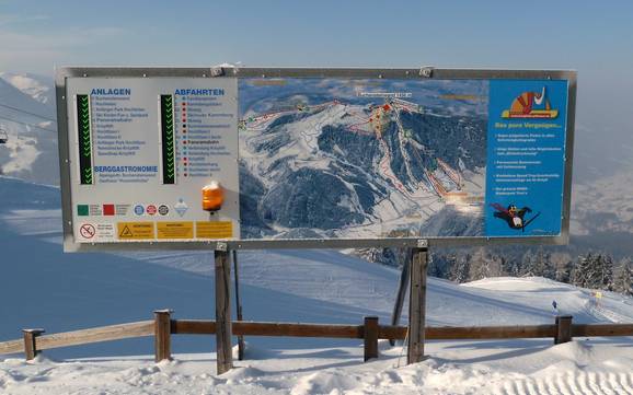 Massifs de Lofer et de Leogang: indications de directions sur les domaines skiables – Indications de directions Buchensteinwand (Pillersee) – St. Ulrich am Pillersee/St. Jakob in Haus/Hochfilzen