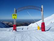 Accès à la piste avec informations