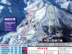 Plan des pistes Usséglio – Pian Benot