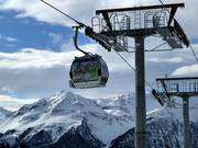 WIDI rit en riant depuis la télécabine