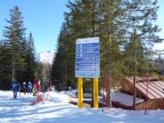 Signalisation sur les pistes à Cortina d’Ampezzo