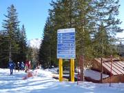 Signalisation des pistes à Cortina d'Ampezzo