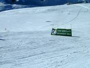 Les zones pour débutants sont spacieusement aménagées et bien signalées.