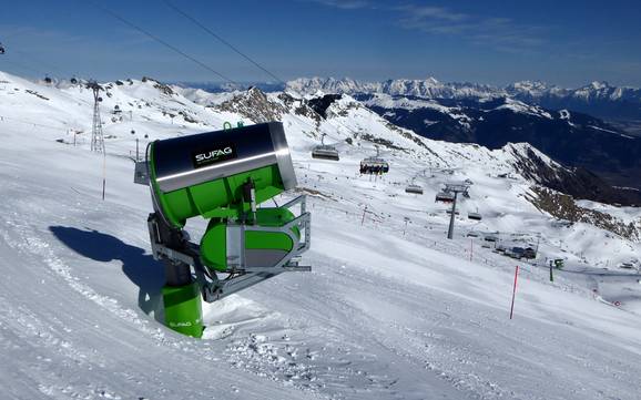 Fiabilité de l'enneigement Kapruner Tal (vallée de Kaprun) – Fiabilité de l'enneigement Kitzsteinhorn/Maiskogel – Kaprun