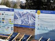 Panneau d'information aux remontées mécaniques Zirbenlifte