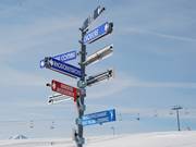 Panneau de signalisation au Mont Bisanne