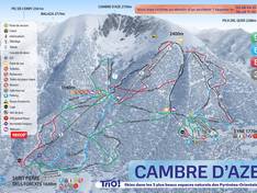 Plan des pistes Cambre d'Aze – Eyne/Saint-Pierre-dels-Forcats