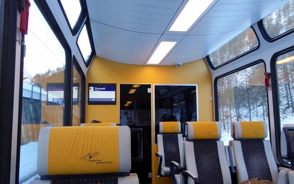 Zermatt-Matterhorn: Accès aux domaines skiables et parkings – Accès, parking Zermatt/Breuil-Cervinia/Valtournenche – Matterhorn (Le Cervin)