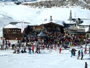 Lieu recommandé pour l'après-ski : La Folie Douce Val d'Isère
