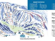 Plan des pistes Canaan Valley