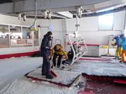 Aux entrées des remontées mécaniques, la propreté est toujours assurée.