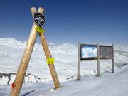 Plan des pistes dans le domaine skiable