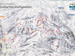 Plan des pistes Dorfgastein/Großarltal