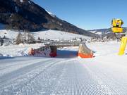 Piste damée dans le domaine skiable Drei Zinnen Dolomiten