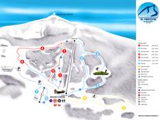 Plan des pistes Piobbico