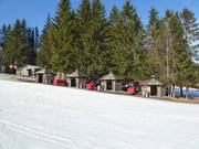 Chalets-grillades au bord des pistes