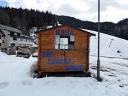 Caisse des forfaits de ski dans le domaine skiable de Lokve