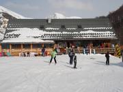 Restaurant à la station de départ du Moulin Express à Saint Sorlin