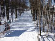 Piste de ski de fond au domaine skiable Bromont