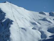 Pistes à bosses au télésiège Inversens