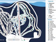 Plan des pistes Vallée du Parc