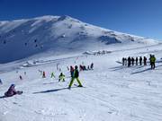 Vue sur les pistes d'entraînement Wildkogelscharte I et II