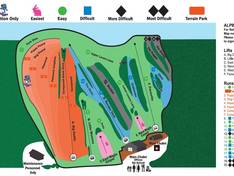 Plan des pistes Dagmar Ski Resort