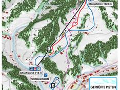 Plan des pistes Steg im Tösstal