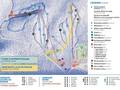 Plan des pistes Mont Cascades