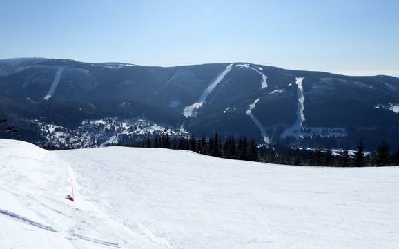 Sudètes: Taille des domaines skiables – Taille Špindlerův Mlýn