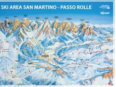 Plan des pistes Passo Cereda