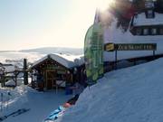 Vers la cabane de ski