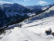 Descente Geols vers la station de la vallée de la Panoramabahn Geols