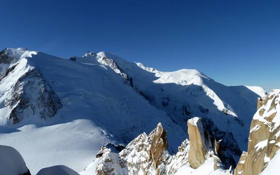 Le plus grand dénivelé dans la zone de l'Ikon Pass – domaine skiable Aiguille du Midi (Chamonix)