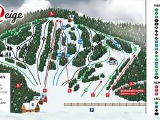 Plan des pistes Belle Neige