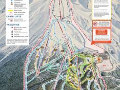Plan des pistes Timberline