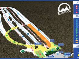 Plan des pistes Martock