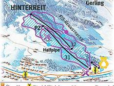 Plan des pistes Hinterreit