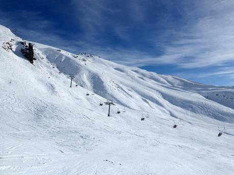 Alpes du Sud de Nouvelle Zélande: Taille des domaines skiables – Taille Treble Cone