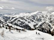 Vue sur la partie ouest du domaine skiable