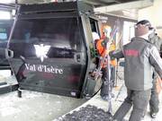 Assistance pour l'embarquement dans la télécabine