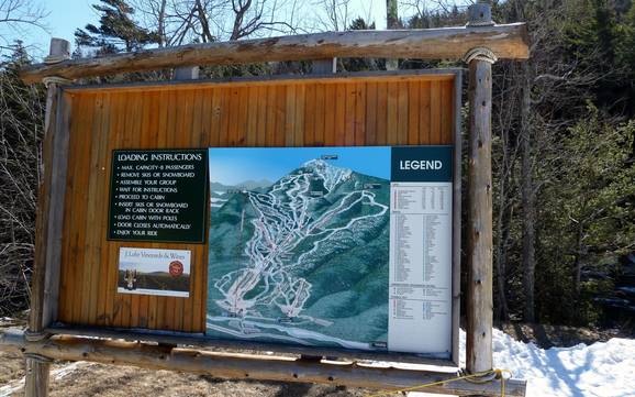 The Adirondacks: indications de directions sur les domaines skiables – Indications de directions Whiteface – Lake Placid