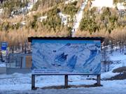 Plan des pistes dans la vallée