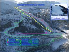 Plan des pistes Sunnfjord – Blomlia