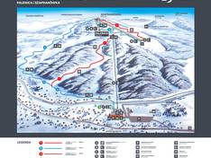 Plan des pistes Palenica – Szczawnica