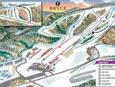 Plan des pistes Bryce Resort