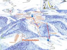 Plan des pistes Wastl am Wald – Puchenstuben